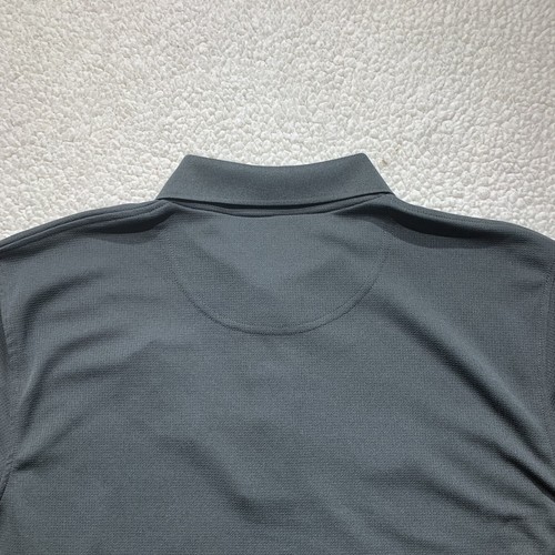 Ultra Club Polo Shirt Men Medium Gray Polyester Moisture Wicking Golf Casual NWT - Picture 6 of 12