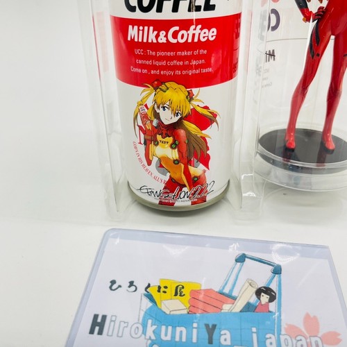 Kotobukiya UCC Evangelion Asuka Langley Figure with Coffee Cans Special Set JP - Picture 9 of 15
