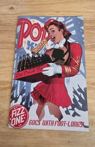POP KILL #3 -ADAM HUGHES UNCENSORED RISQUE VARIANT - LTD   300 -HAPPY COMICS 