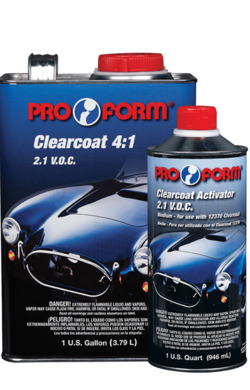 ProForm Clearcoat 4:1 Low V.O.C. Gal Kit Free Shipping!!