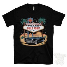 GUILE POINT LAS VEGAS SIGN PARODY FUNNY T-SHIRT belford northumberland england
