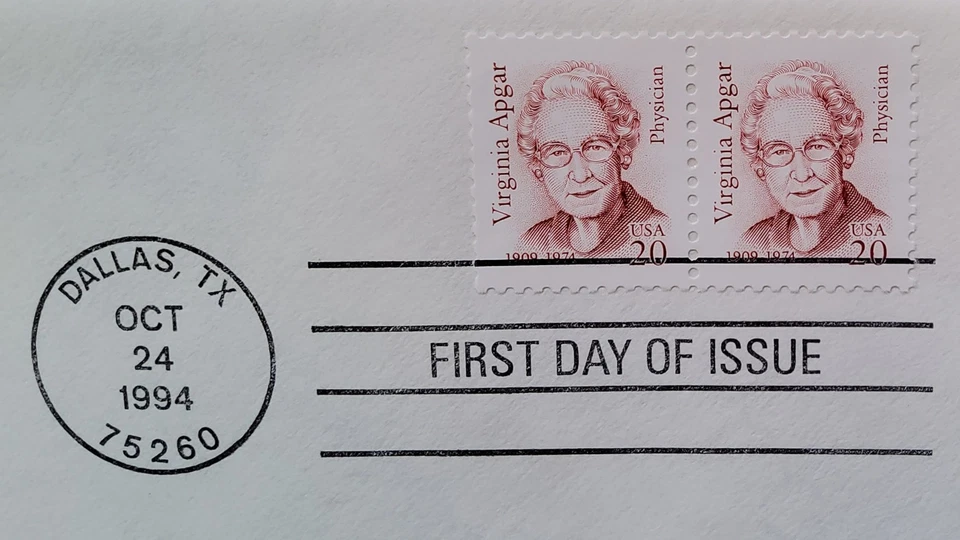 1994 FDC of Virginia Apgar Stamp,  SC# 2179 Plus a Block of 4 MNH Stamps  - Image 2 of 4