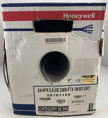 HONEYWELL GENESIS VOICE AND DATA CABLE 24/4PR CAT5E CMR/FT 4 1M BX GRAY 748ft