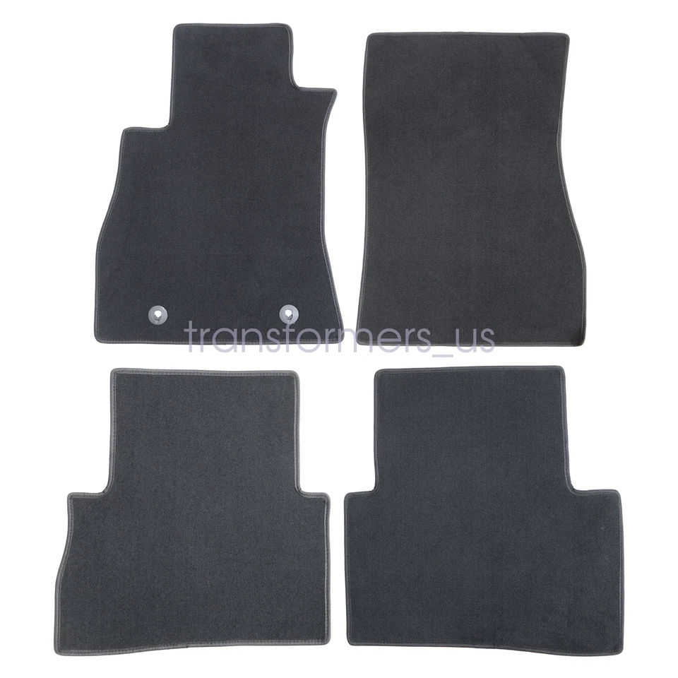 Alfombrillas delanteras y traseras negras para Nissan Juke 2011 2012 2013-2017 nuevas Foto 4 de 4