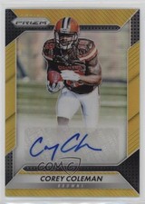 2016 Panini Prizm Rookie Auto Gold Prizm 8/10 Corey Coleman #RA-CCM Auto k0w