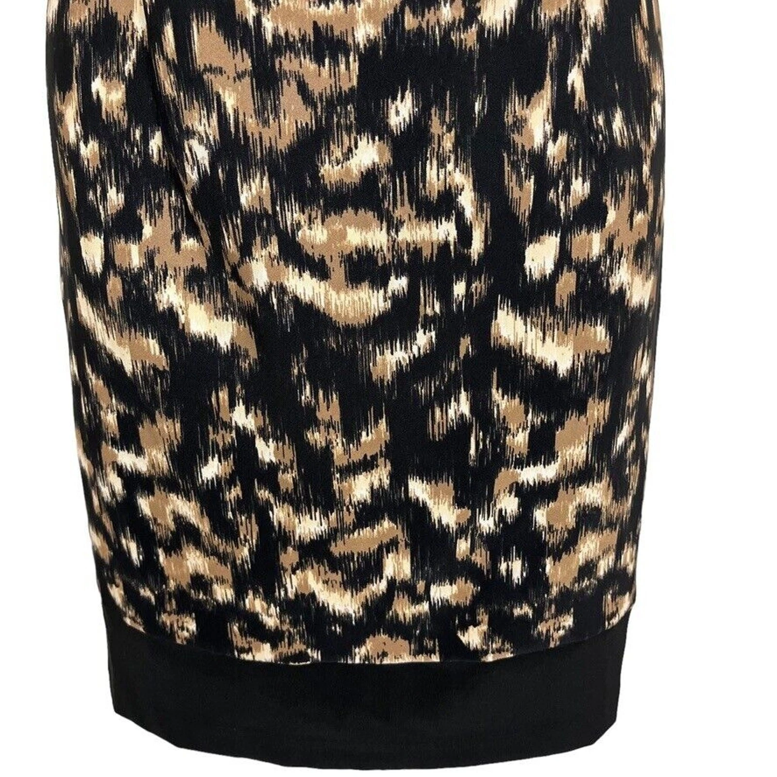 VETEMENTS Abito donna Connected Apparel nero marrone senza maniche elasticizzato sopra il ginocchio tg 6