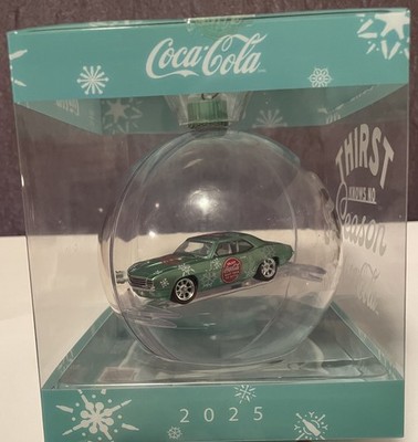 2025 M2 MACHINES CHRISTMAS ORNAMENT Coca-Cola  - 1969 Chevy Camaro New
