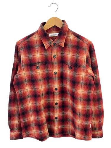 HEAD PORTER PLUS Long Sleeve Shirt, Medium, Wool, BRD Check