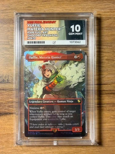 Magic Final Fantasy Yuffie Materia Hunter #0470 Chocobo *FOIL* - Ace Graded 10