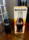 Vintage 1970s Coca-Cola Bottle AM Radio W/Original Box & Instructions - Tested