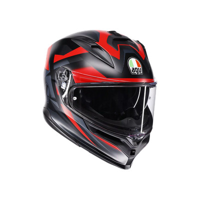 AGV K7 Glimpse Matt Schwarz/Rot Sport Touring Urban Motorrad Helm E22.06 XS