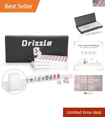 Lightweight Travel Mahjong Set with Mini 20mm Tiles - Enjoy Anytime, Anywhere