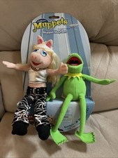 The Muppets Show Sababa Toys Jim Henson 2003 Kermit and Miss Piggy Plush Set New