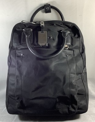 Tumi Voyager Ascot Convertible Laptop Backpack Black Leather & Nylon