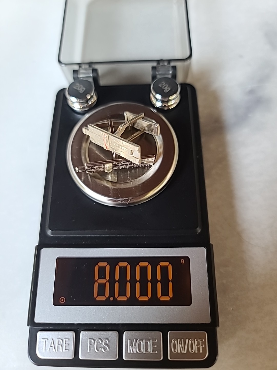 Sterling Silver 925 Rectangular Ruler Cufflinks, … - image 9