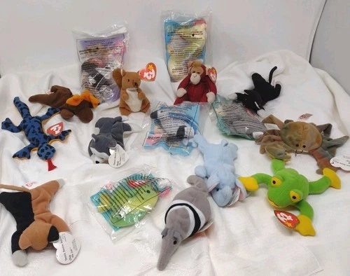 teenie beanie babies McDonalds lot of 16 Vintage 1993 1999