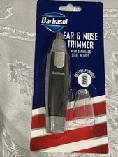 Barbasol Ear & Nose Trimmer w/ Stainless Steel Blades Battery Powered NEW.