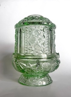 Green Indiana Stars and Bars Fairy Lamp Teeny Weeny Chip $1 Start