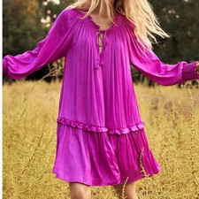 Anthropologie Giulia Pink Tunic Dress New Women's Size Small