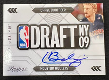 CHASE BUDINGER 2009-10 Panini Prestige NBA Draft Class #34 Rookie Card RC AUTO. rookie card picture