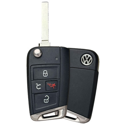 Used Oem VW 20-24 Tiguan 20-21 GTI + Golf Flip Key Fob Remote 5G6.959.752.BM