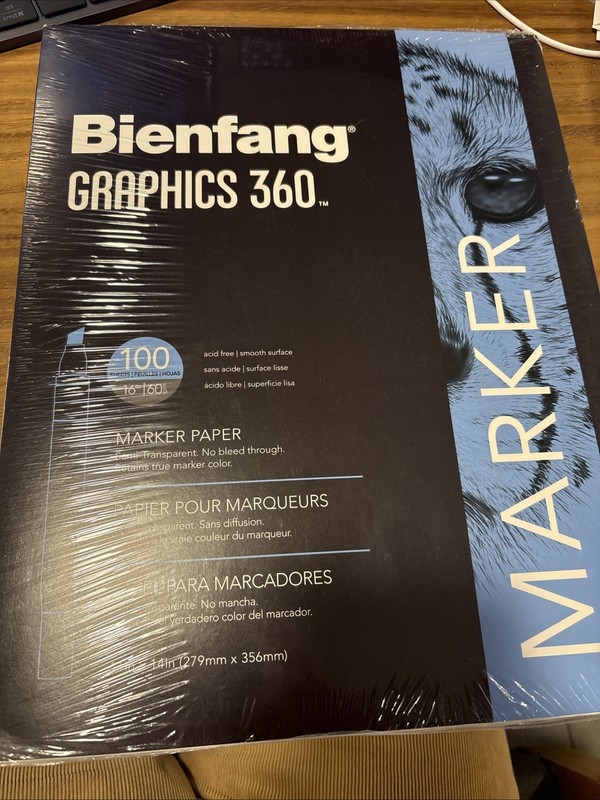 Bienfang Graphics 360 Marker Paper Pad, 11-Inch by 14-Inch, 100 Sheets