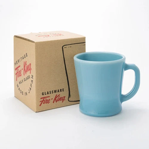 Fire-King Jadeite Turquoise Mug  made in japan