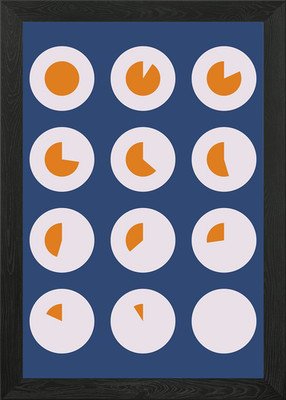 Fried egg timer Framed Wall Art Poster Canvas Print Picture