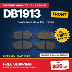 Toyota Alphard / Vellfire 30 Series (AGH30, AYH30, GGH30) Front Brake Pads