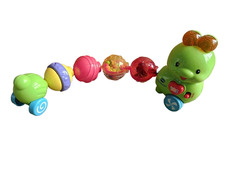 Vtech Pull Roll along CONNECT-A-PILLAR Caterpillar MUSIC  SOUNDS Baby Toy EUC
