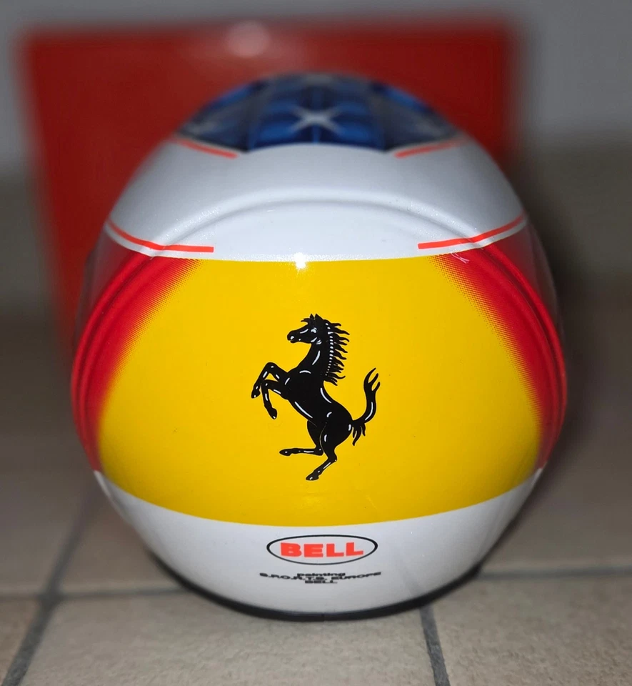 BELL-HELM 1:2 MICHAEL SCHUMACHER "SPAIN GP 1996" FERRARI OVP NEU Sports MiniLine - Bild 4 von 4