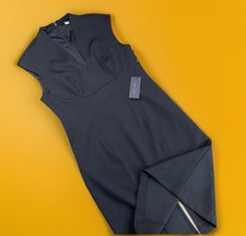 Tommy Hilfiger Dress Sleeveless V-Neck Career Cocktail Black Women Sz 10 NWT