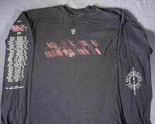 Kendrick Lamar Damn Tour Shirt Mens Large Black Long Sleeve 2017 Rap TDE Concert