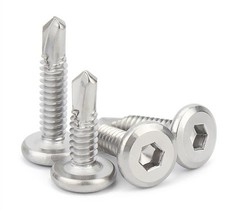 M5 M6 Hex Socket Flat Head Self Drilling Screws Allen Key 410 Stainless Steel