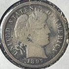 1897 Barber Liberty Dime G-VG Lot#1a