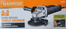 4-1/2 In Warrior Angle Grinder With Slide Switch 4.3 Amp 12000 RPM