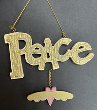 Kurt S Alder Peace, Hanging Christmas Ornament, A-23