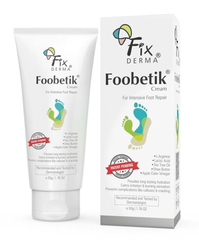Fixderma Foobetik Cream, Foot cream Foot care for diabetic For Dry & Cracked 50g - 第 1/4 張圖片