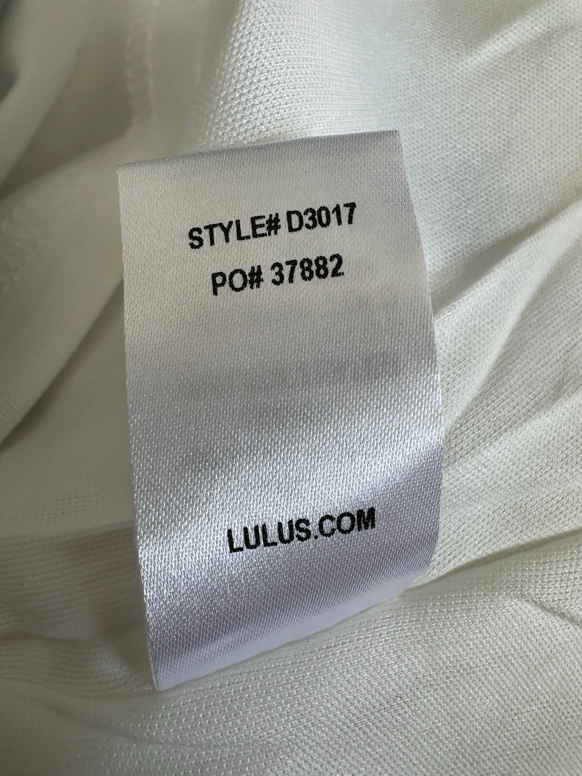 OFF WHITE Abito donna nuovo con etichette Lulu's Large bianco sporco ricamato