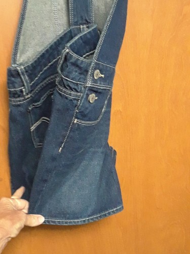 Levi's GIRLS Short-All Denim Short Overalls Blue Jean Size 14 Regular - Picture 10 of 12