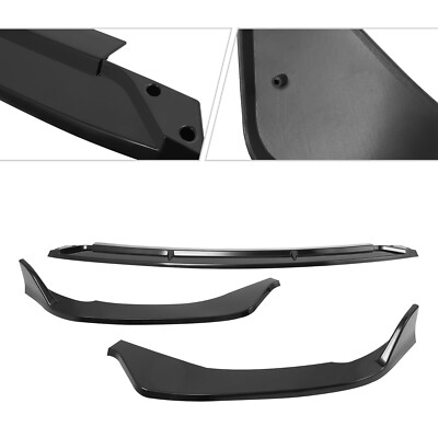 bumper lip c clips For 2022-2023 Mercedes Benz C Class C300 W206 Black Front Bumper Lip Set