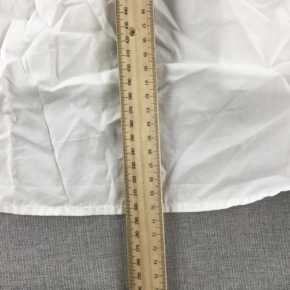 Calvin Klein Jeans Mens Shirt Size XS White Long Sleeve Logo ButtonUp