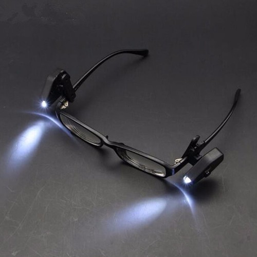Luce LED per Lampada Clip LUCI Occhiali Lettura Notturna Libro Libri UNICO ow - Foto 6 di 10