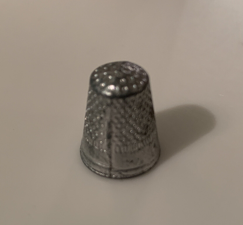 Vintage 1954 Monopoly THIMBLE Board game Replacement Piece token