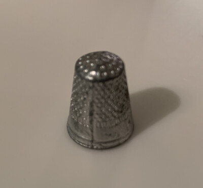 Vintage 1954 Monopoly THIMBLE Board game Replacement Piece token