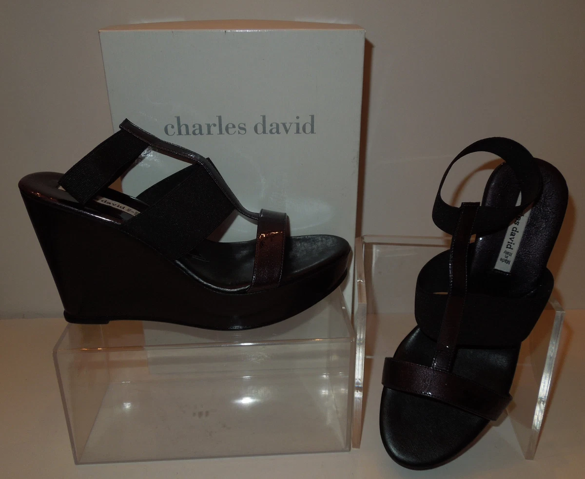 Charles david hotsell wedges black