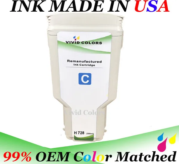 Remanufactured Cyan F9K17A HP728 Ink Cartridge for T730 T830