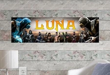 Mortal Kombat - Personalized Name Poster Customized Birthday Wall Decor Banner