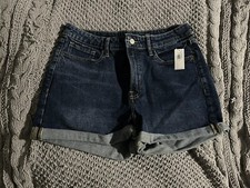 Old Navy O.G. Straight High-Rise Jean Shorts, 10 NWT