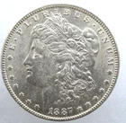 KAPPYSCOINS G5731  1887O  CHOICE  BU   MORGAN SILVER DOLLAR